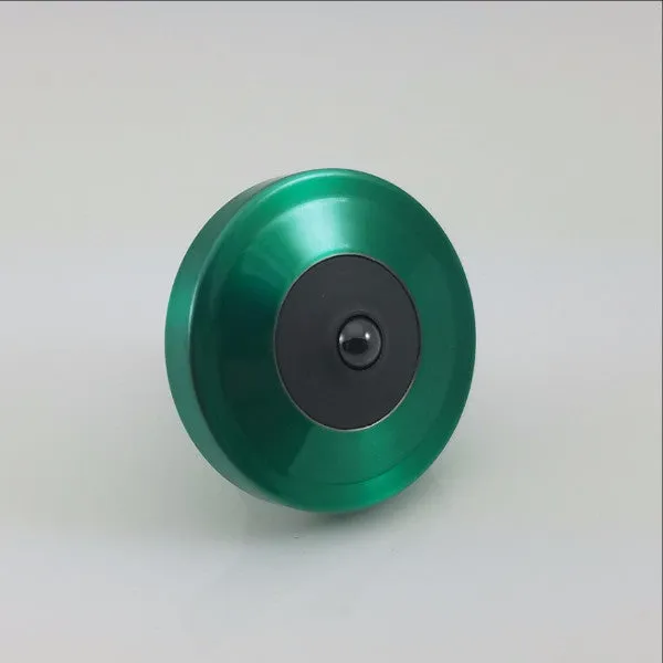 Translucent Green & Blacked out Stainless Steel Precision Spinning Top