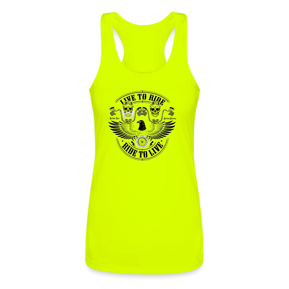 Tribute T - Women’s Performance Racerback Tank Top - Sunshine Family