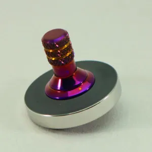 Two Step - Blacked out and polished stainless steel with a heat anodized titanium spindle #6