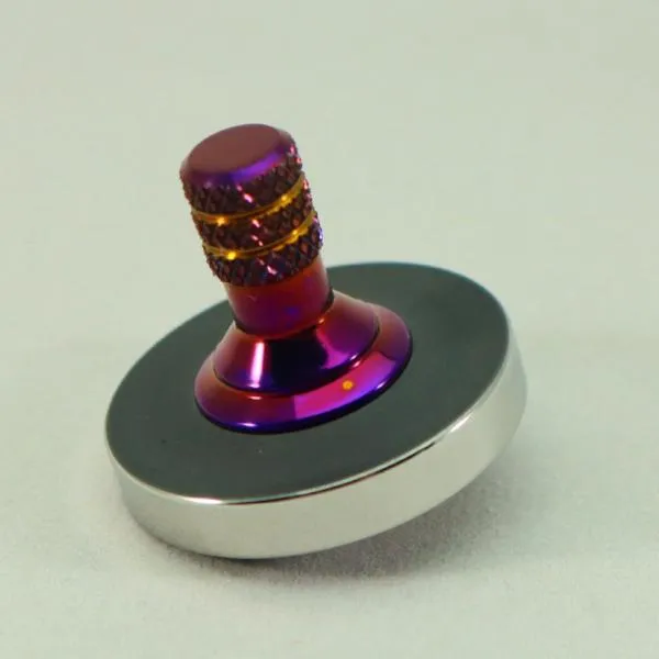Two Step - Blacked out and polished stainless steel with a heat anodized titanium spindle #6
