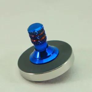 Two Step - Blacked out and polished stainless steel with a heat anodized titanium spindle #7