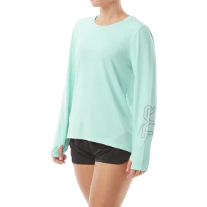 TYR Women's SUNDEFENSE™ Mint Long Sleeve Shirt