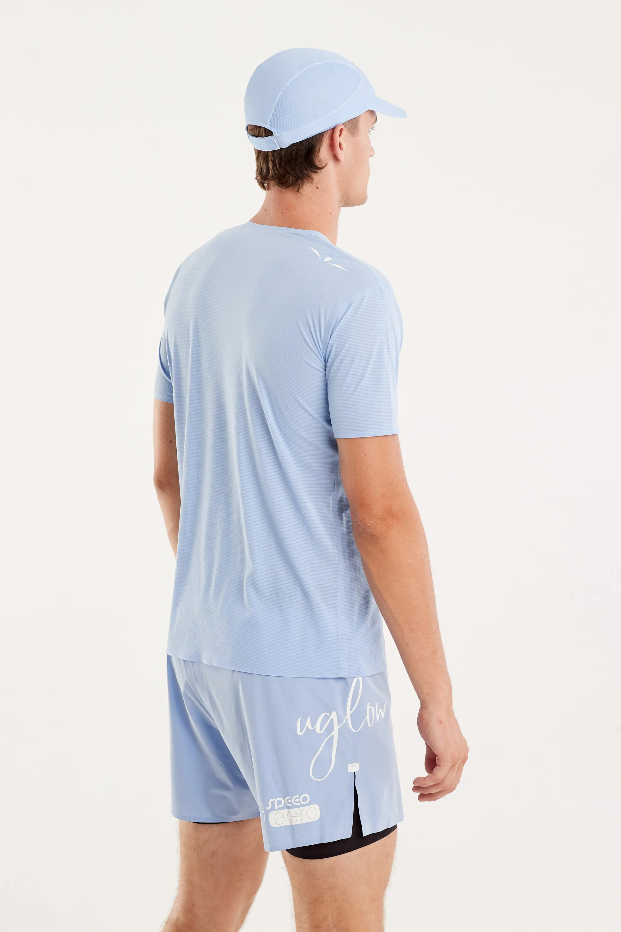 Uglow Men's Tee Super Light Recycle poly dyed - Serenity