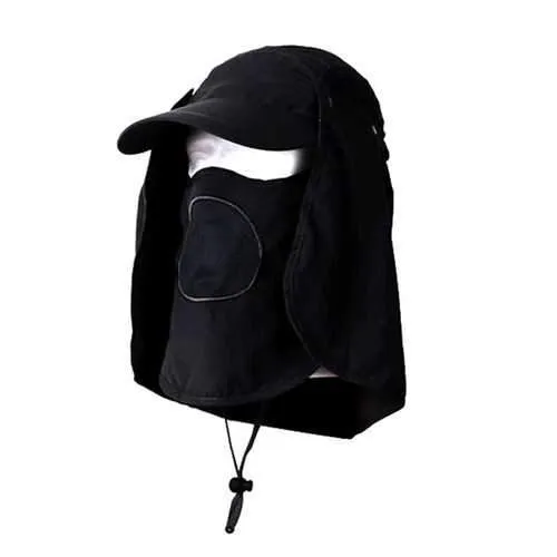 Unisex Outdooors Protection Uv Proof Windproof Fishing Cap Neck Face Flap Hat