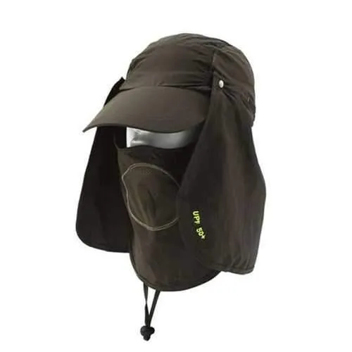 Unisex Outdooors Protection Uv Proof Windproof Fishing Cap Neck Face Flap Hat