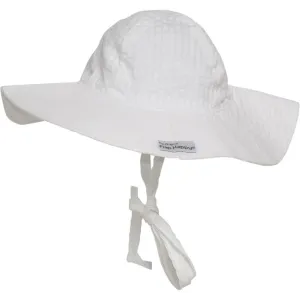 UPF 50  Floppy Hat, Vanilla Stripe Seersucker