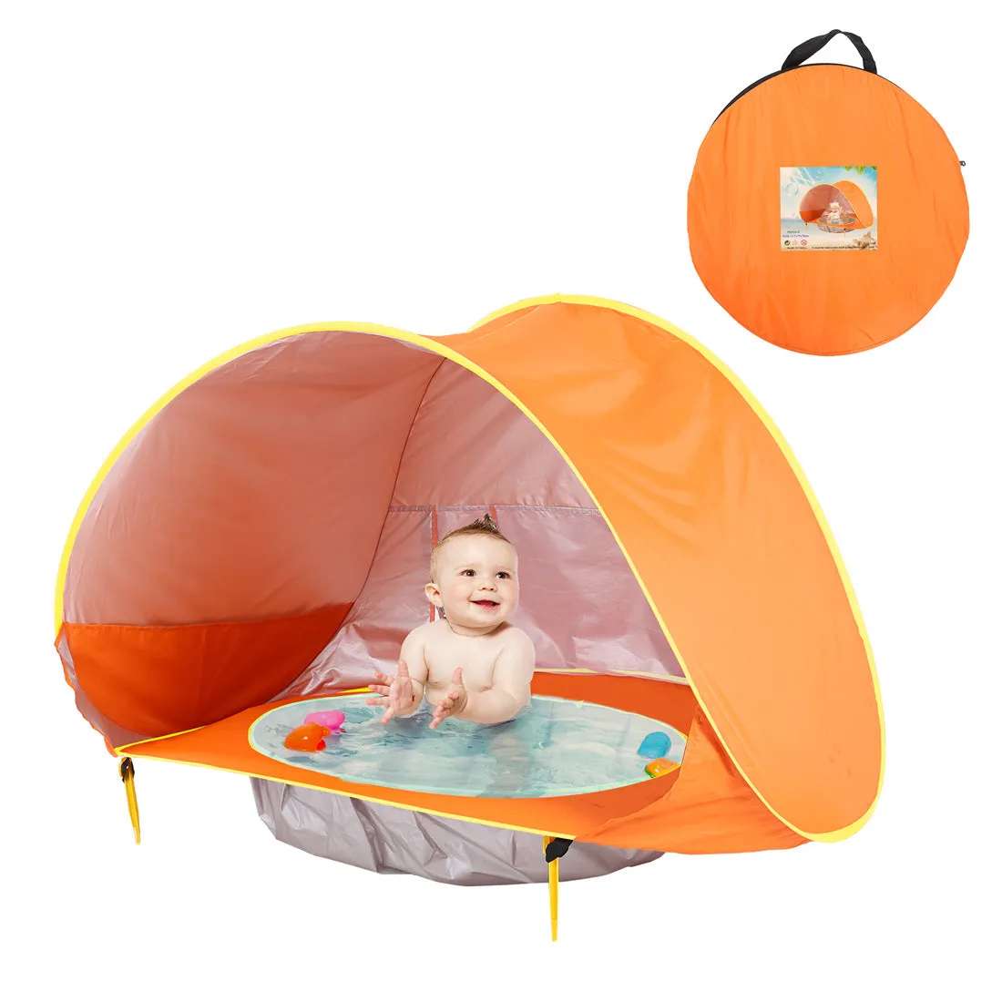 UV Protection Baby Beach Tent with Built-in Pool