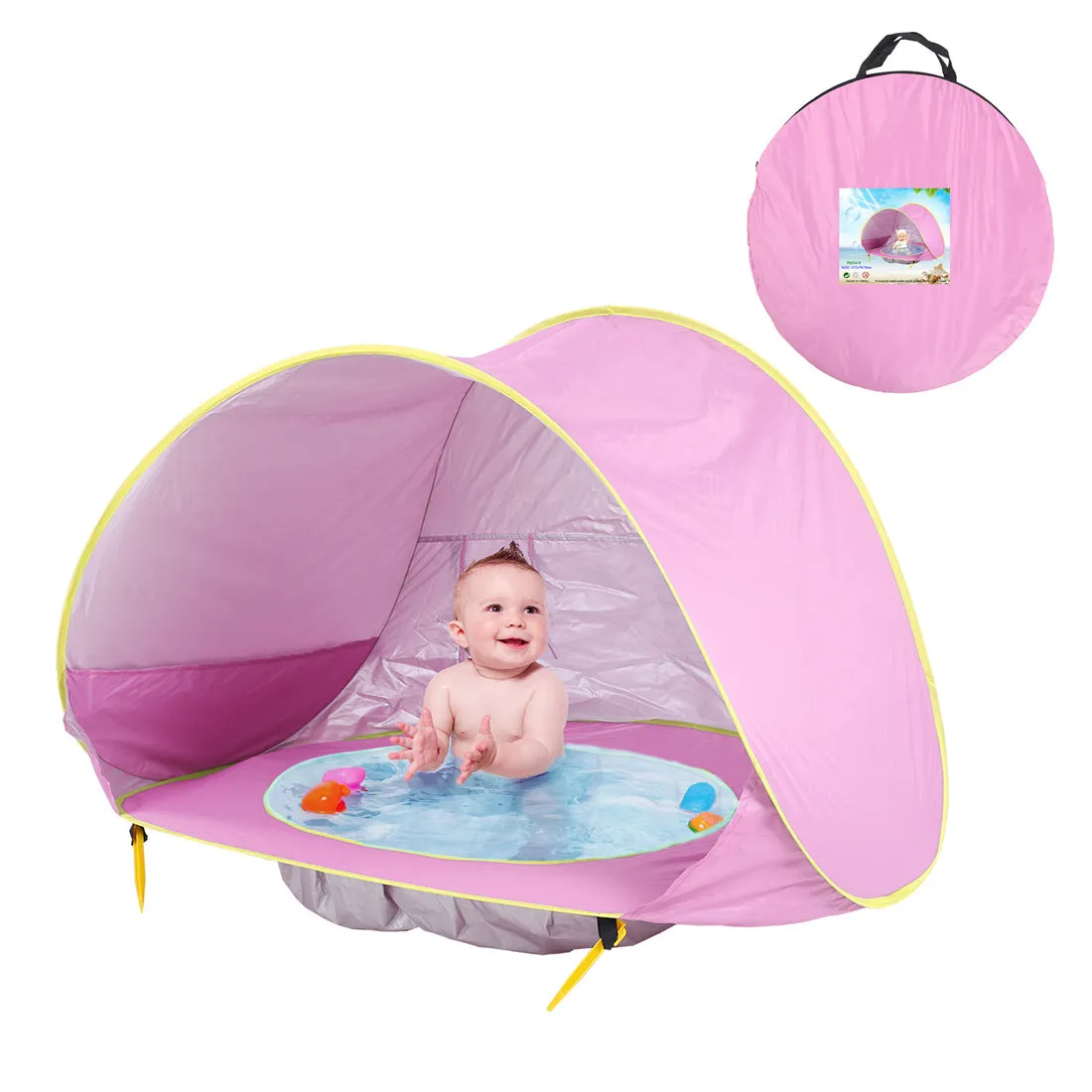UV Protection Baby Beach Tent with Built-in Pool