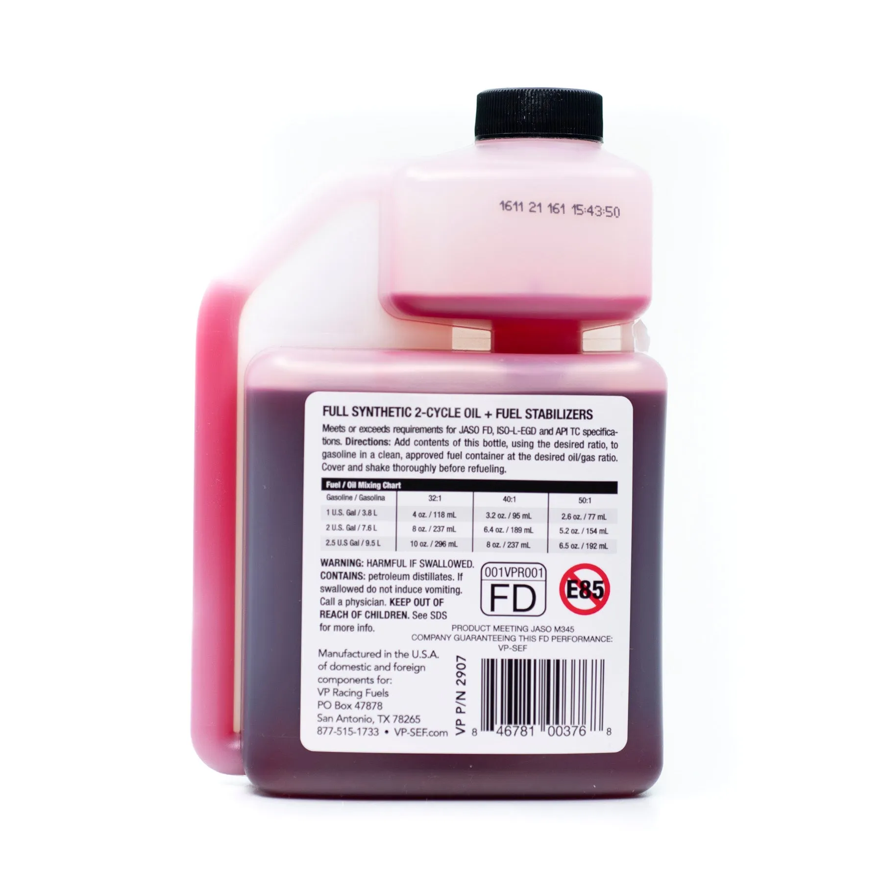 VP Racing Fuels 2-Cycle 2T Full Synthetic Oil 16 oz - 2907VP Racing Fuels 2-Cycl