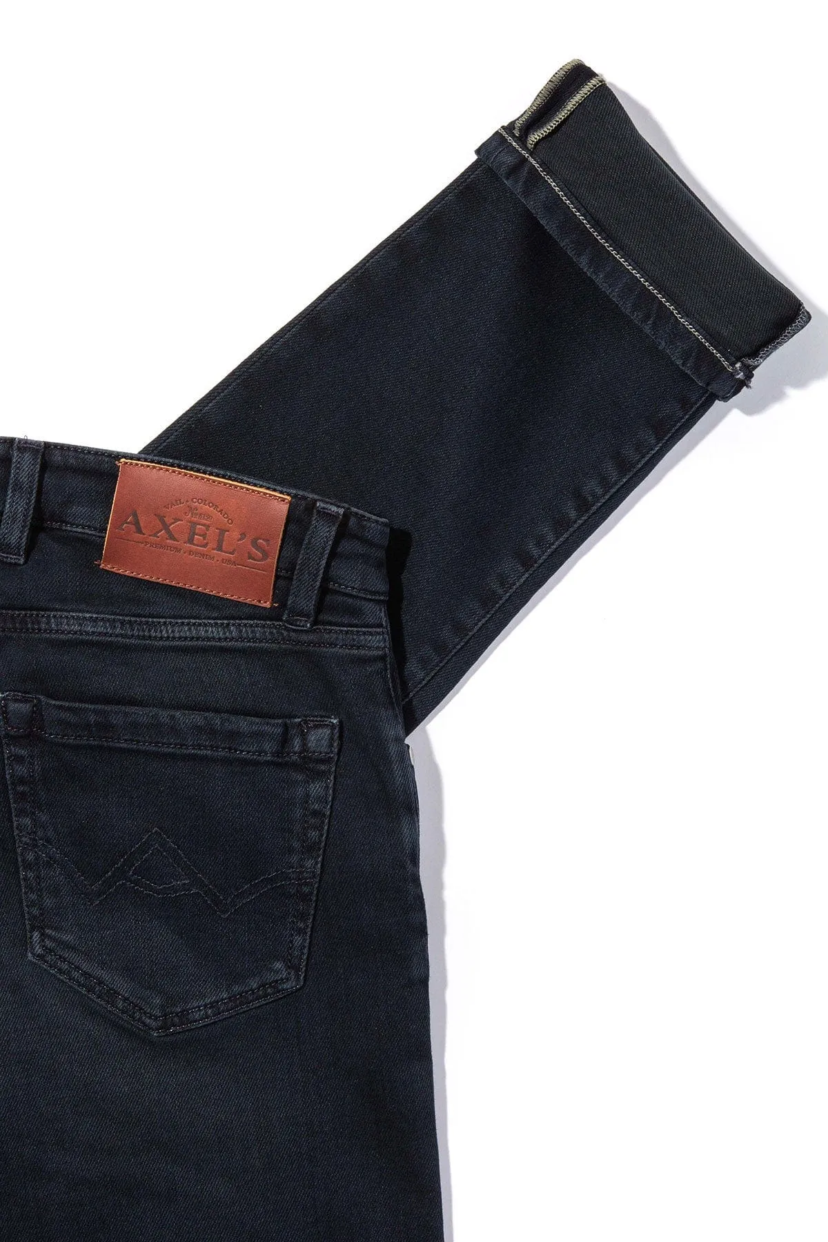 Waylon Over-Dyed Stretch Denim In Nero