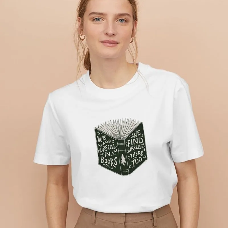WE FIND OURSELVES IN BOOKS Cotton Tee
