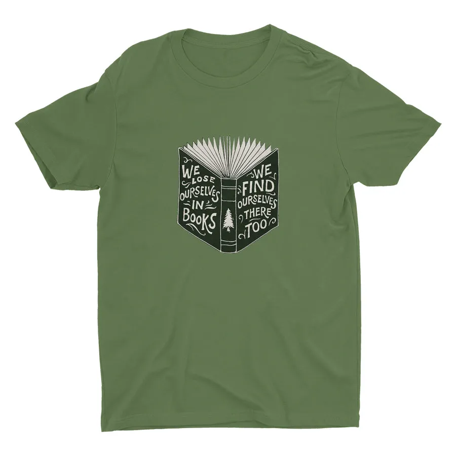 WE FIND OURSELVES IN BOOKS Cotton Tee