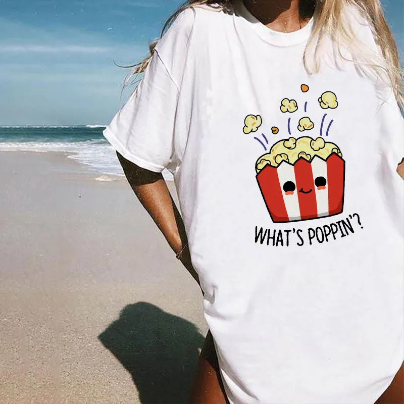 what's popping? Cotton Tee