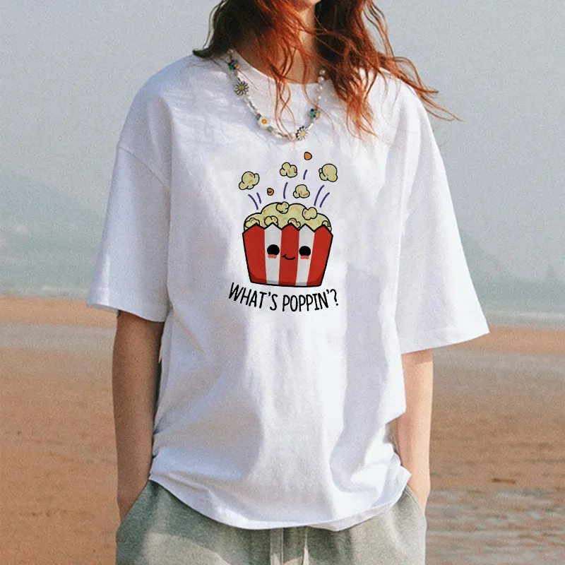 what's popping? Cotton Tee