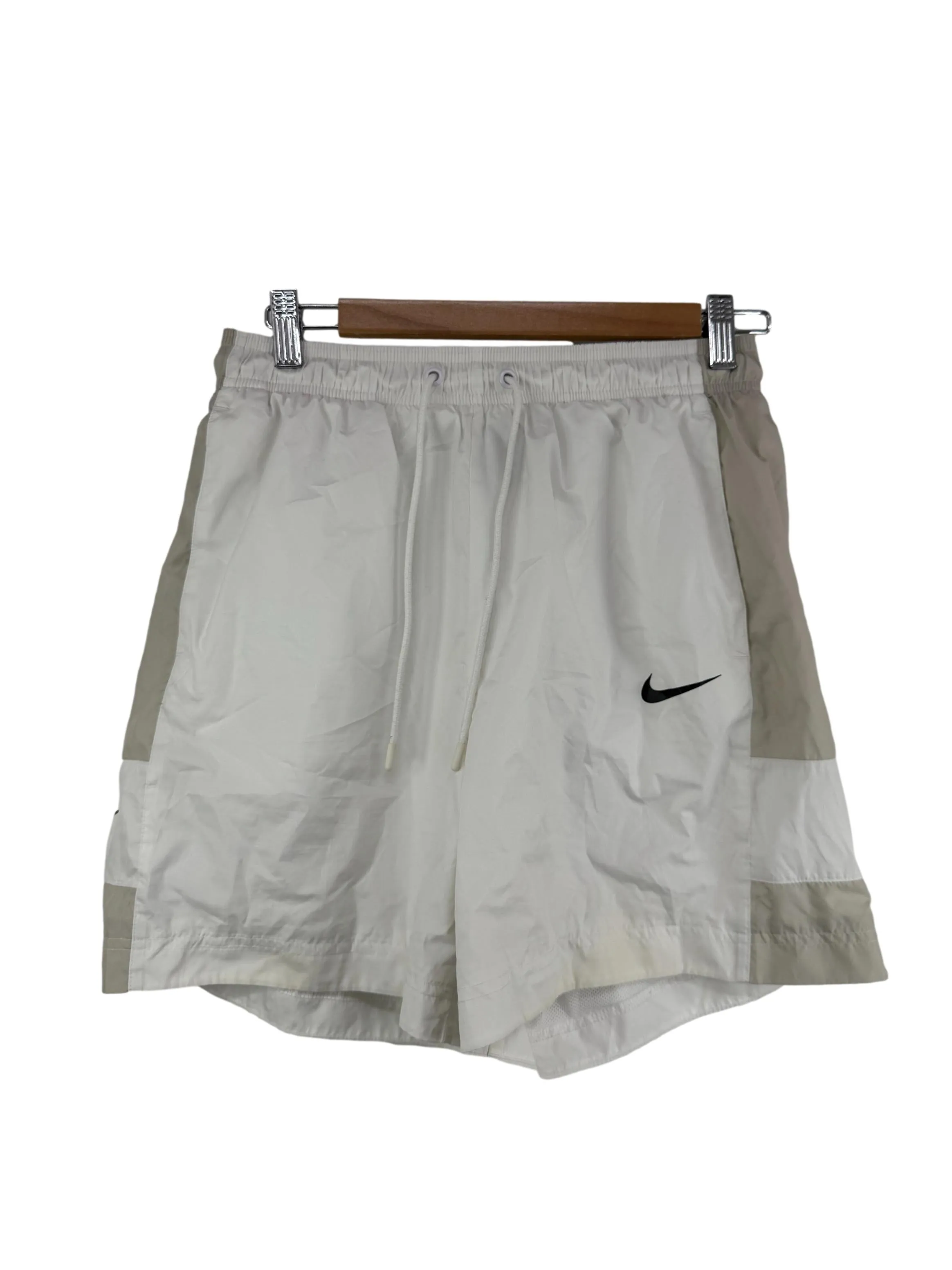 White And Beige Shorts