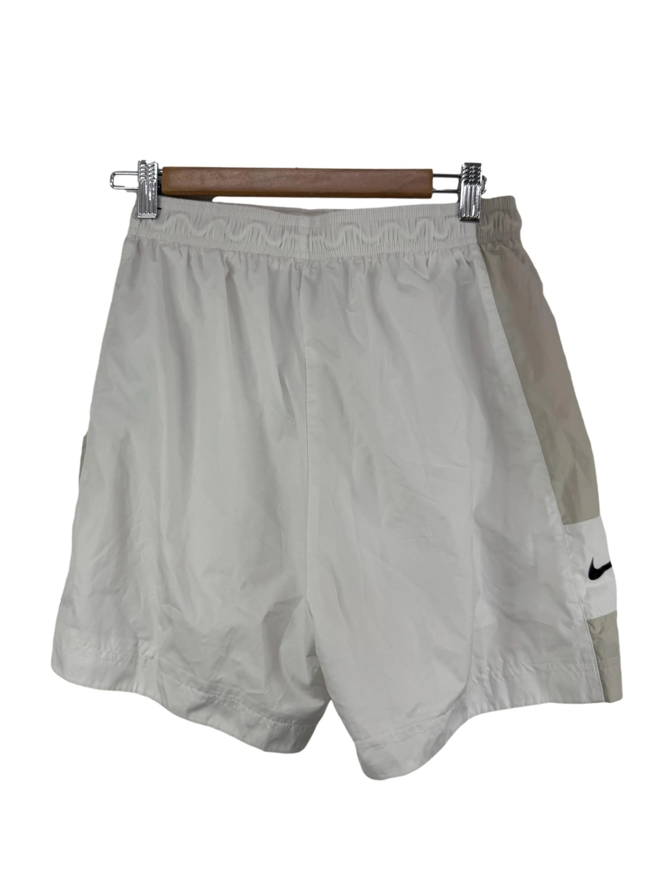 White And Beige Shorts