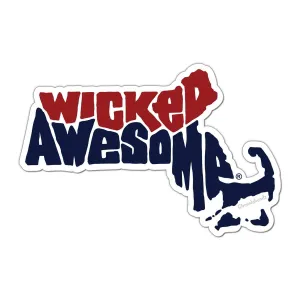 Wicked Awesome Massachusetts Sticker