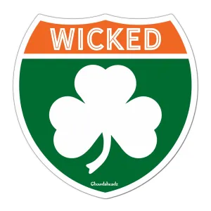 Wicked Irish Highway Sign Sticker