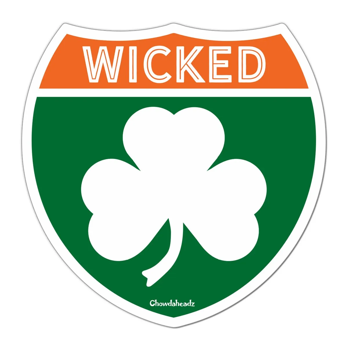 Wicked Irish Highway Sign Sticker