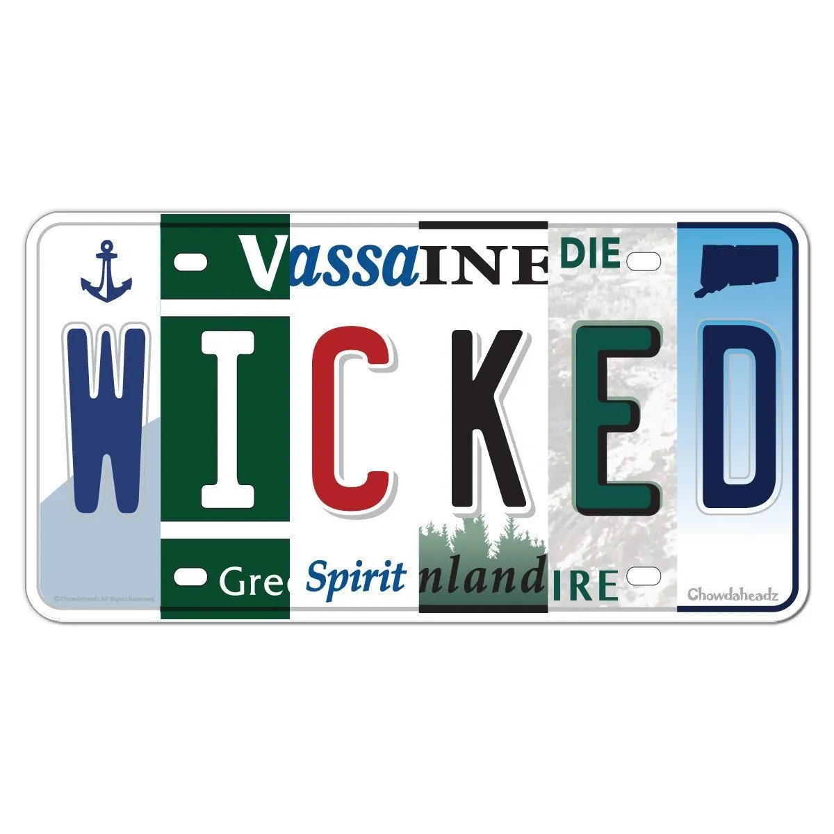 Wicked License Plate Sticker