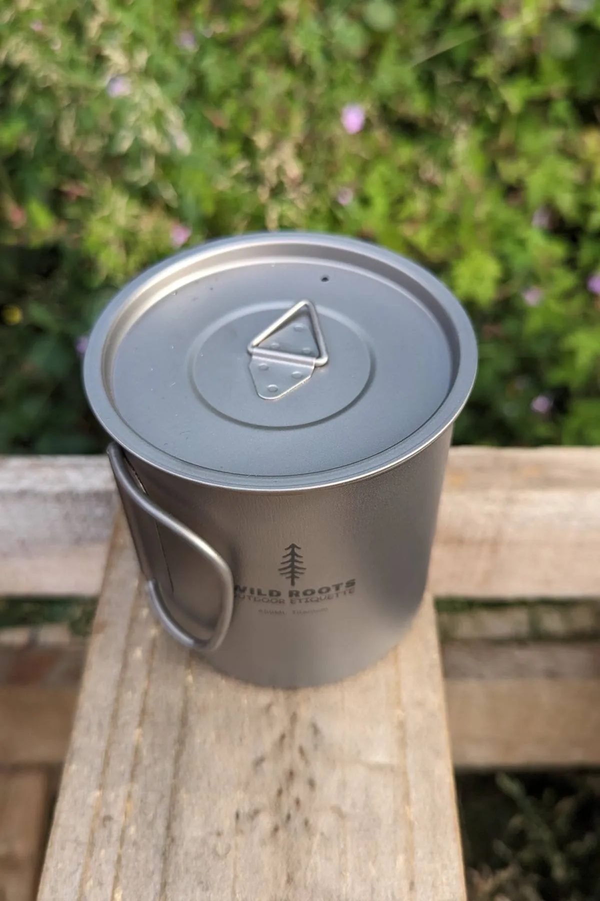 Wild Roots Titanium Lightweight Camping Coffee Cup 450ml