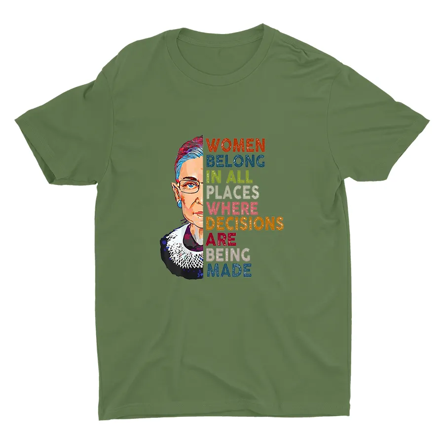 Women Belong In All Places Cotton Tee
