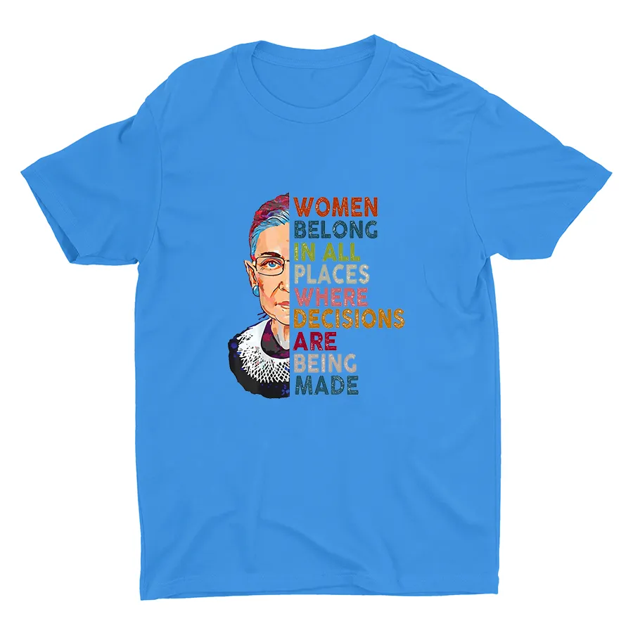 Women Belong In All Places Cotton Tee