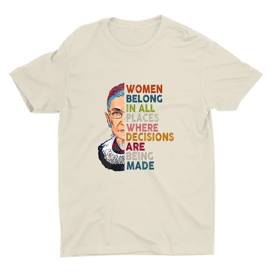 Women Belong In All Places Cotton Tee