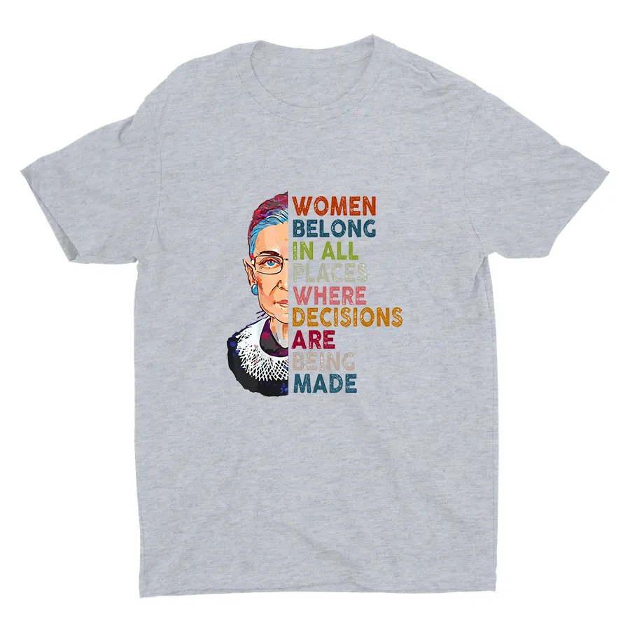 Women Belong In All Places Cotton Tee