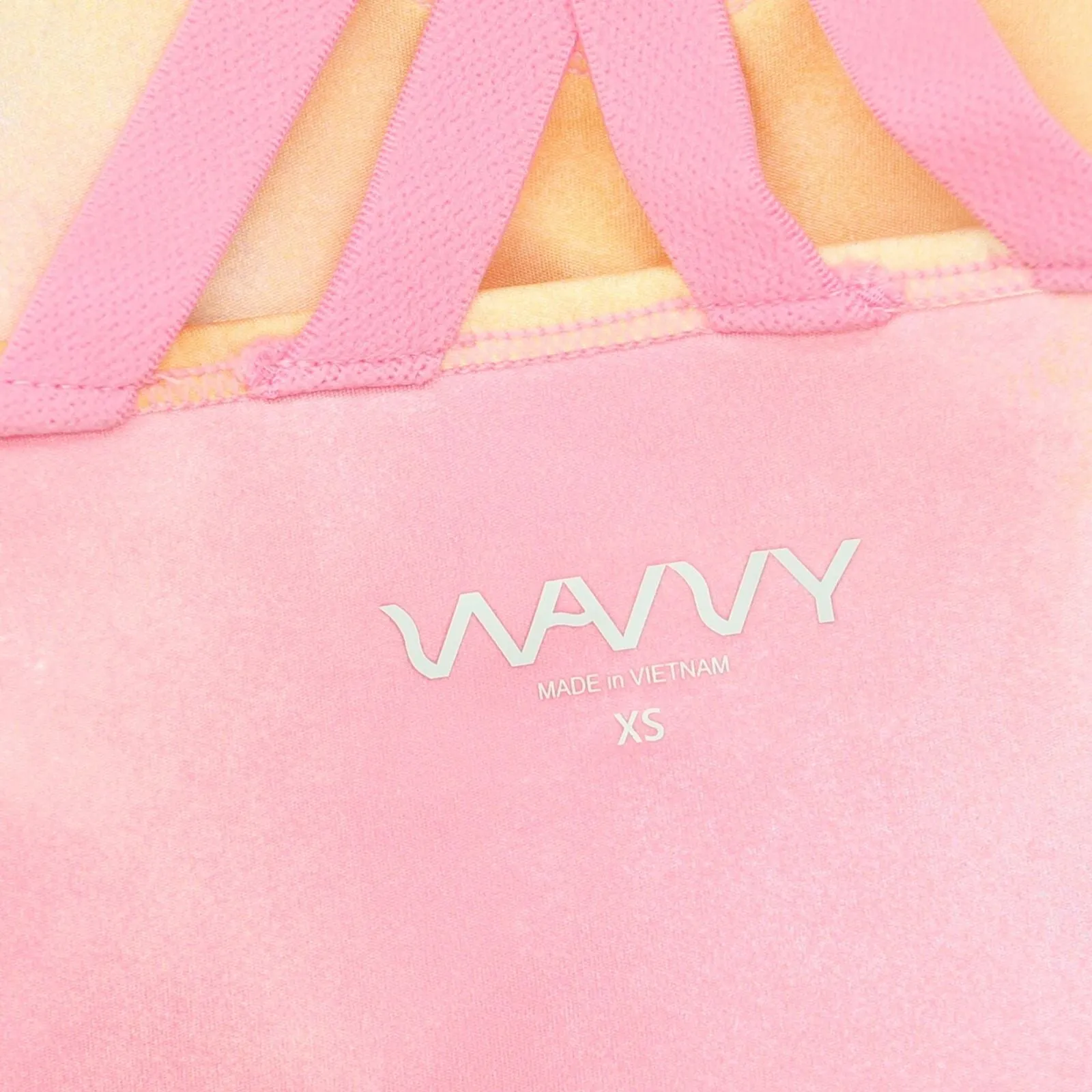 WVVY Power Core Knit Strappy Sports Bra Creamsicle Orange XS