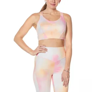 WVVY Power Core Knit Strappy Sports Bra Creamsicle Orange XS