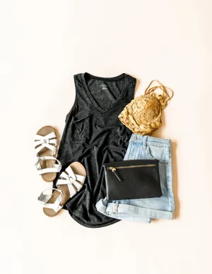 Z Supply Racer Tank -  Burnout Black