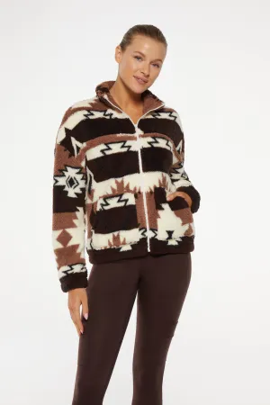 Zia Jacket (Chocolate Plum Avi Combo)