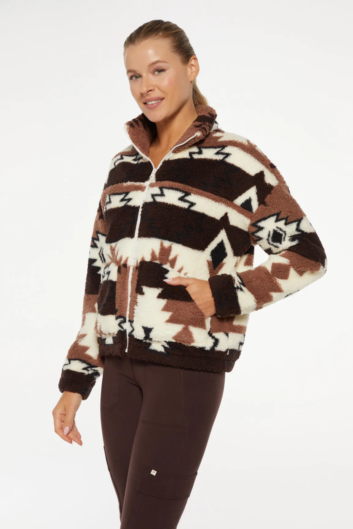 Zia Jacket (Chocolate Plum Avi Combo)