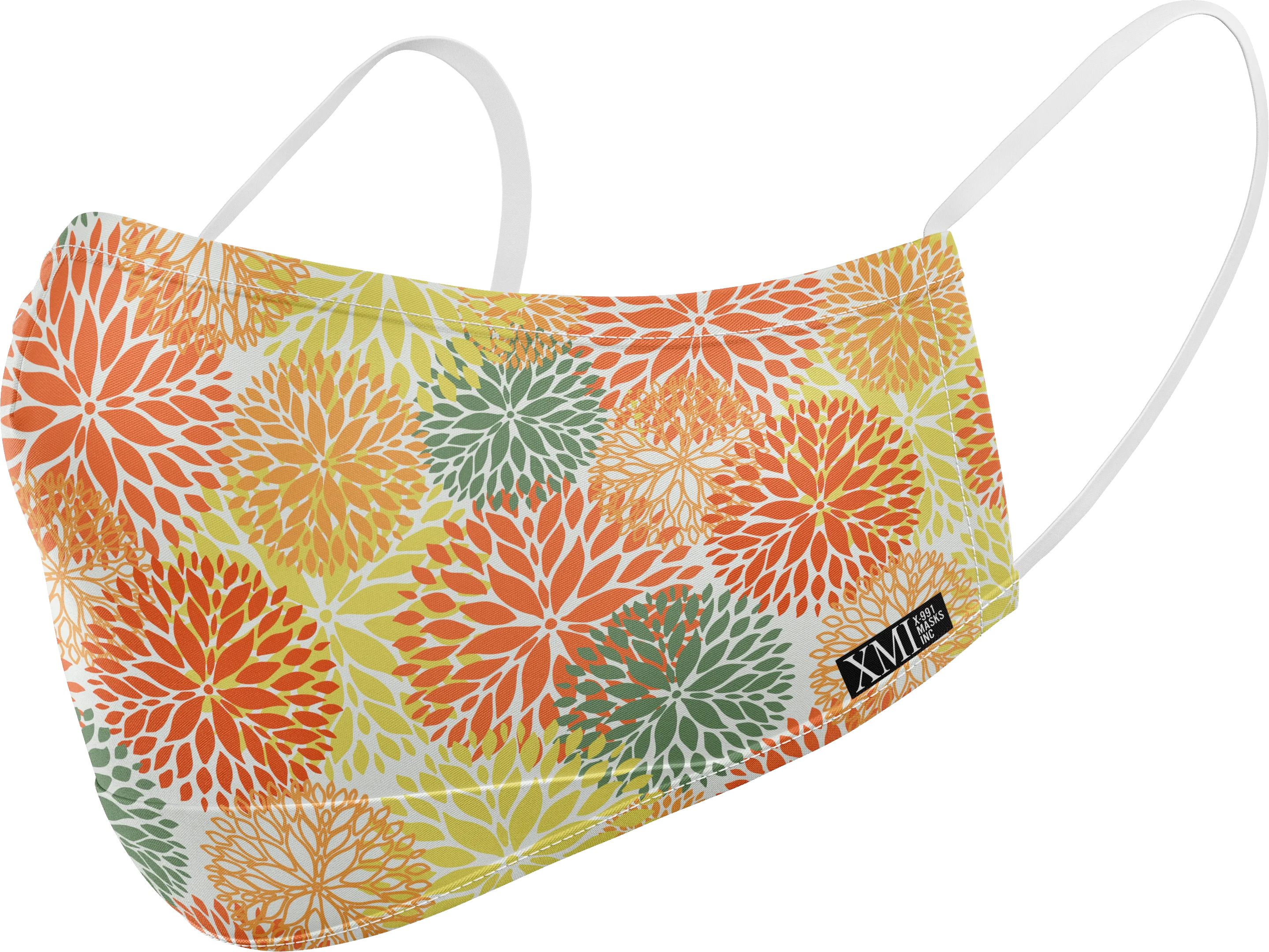 Zinnia Floral printed mask