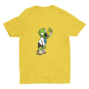 Zombie Eating Easter Eggs Cotton Tee